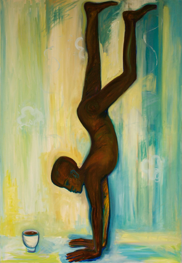 Tvöfaldur espresson morgun-olía á striga 190x120 2003 Tvöfaldur espresson morgun-olía á striga 190x120 2003